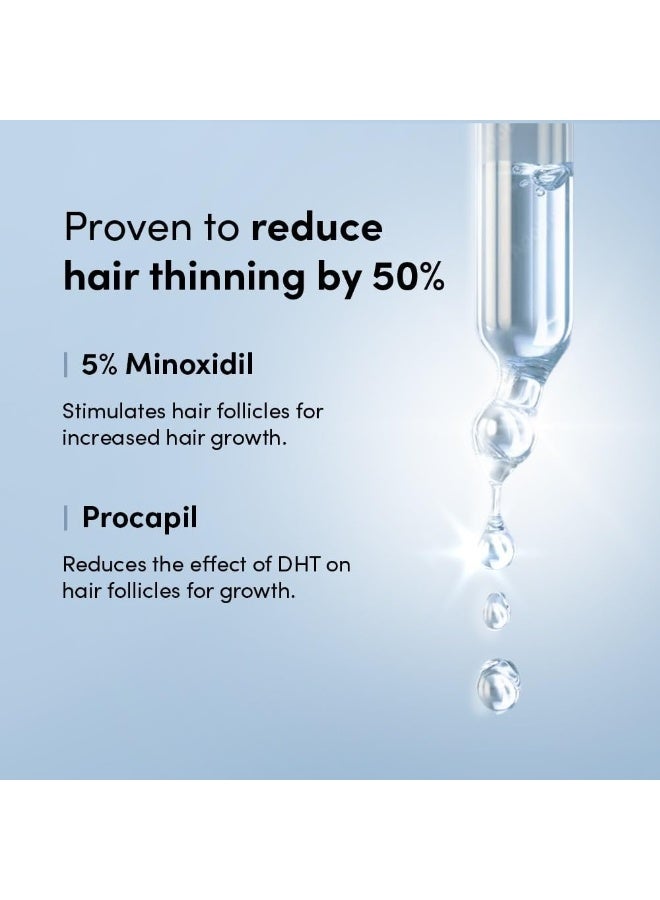 مان ماترز سيروم مينوكسيديل 5% مع بروكابيل من مان ماترز | يمنع تساقط الشعر وترققه | ينشط نمو الشعر واللحية | غير لزج، بدون رائحة | تركيبة فائقة الفعالية | 60 مل - Image 3